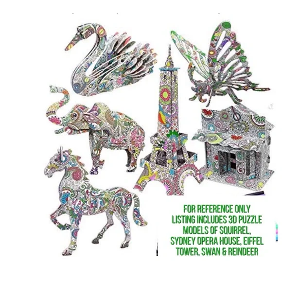 *FREE with any $50 purchase 3D Colouring Puzzle Models- Set A - Picture 5 of 12